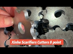 8 Point Scarifier Milling Cutters 8 Tips Tungsten Carbide Tipped Flails